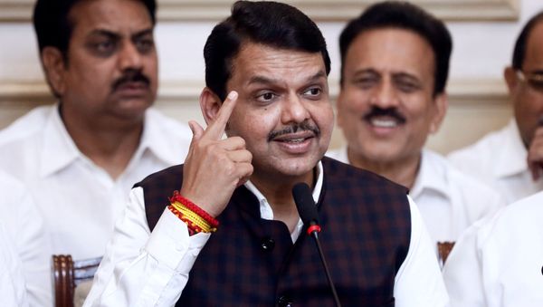 Bharatiya Janata Party (BJP) leader Devendra Fadnavis speaks during a press conference after announcing his resignation as Maharashtra chief minister in Mumbai, India, November 26, 2019 - Sputnik International
