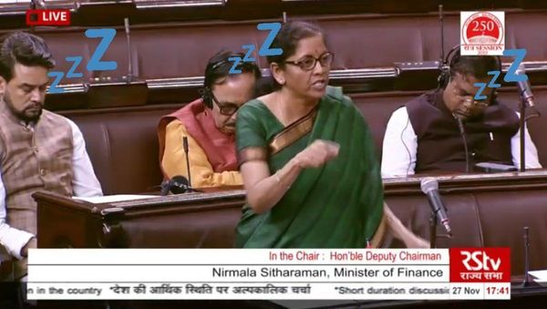 Video of Indian Parliamentarians Asleep During Finance Minister's Economy Speech Goes Viral Video of Indian Parliamentarians Asleep During Finance Minister's Economy Speech Goes Viral - Sputnik International