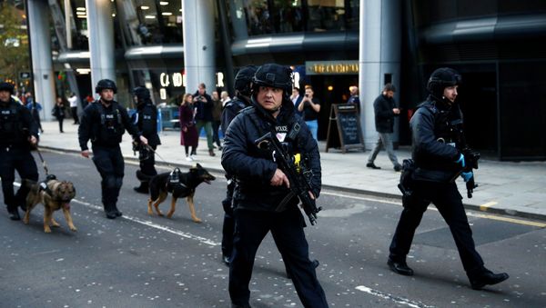 Police Officers Near the Site of an Incident at London Bridge Police Officers Near the Site of an Incident at London Bridge - Sputnik International