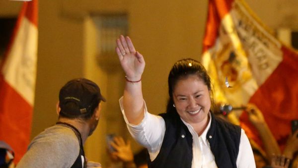 Peru's opposition leader Keiko Fujimori near the Santa Monica prison, in Lima - Sputnik International