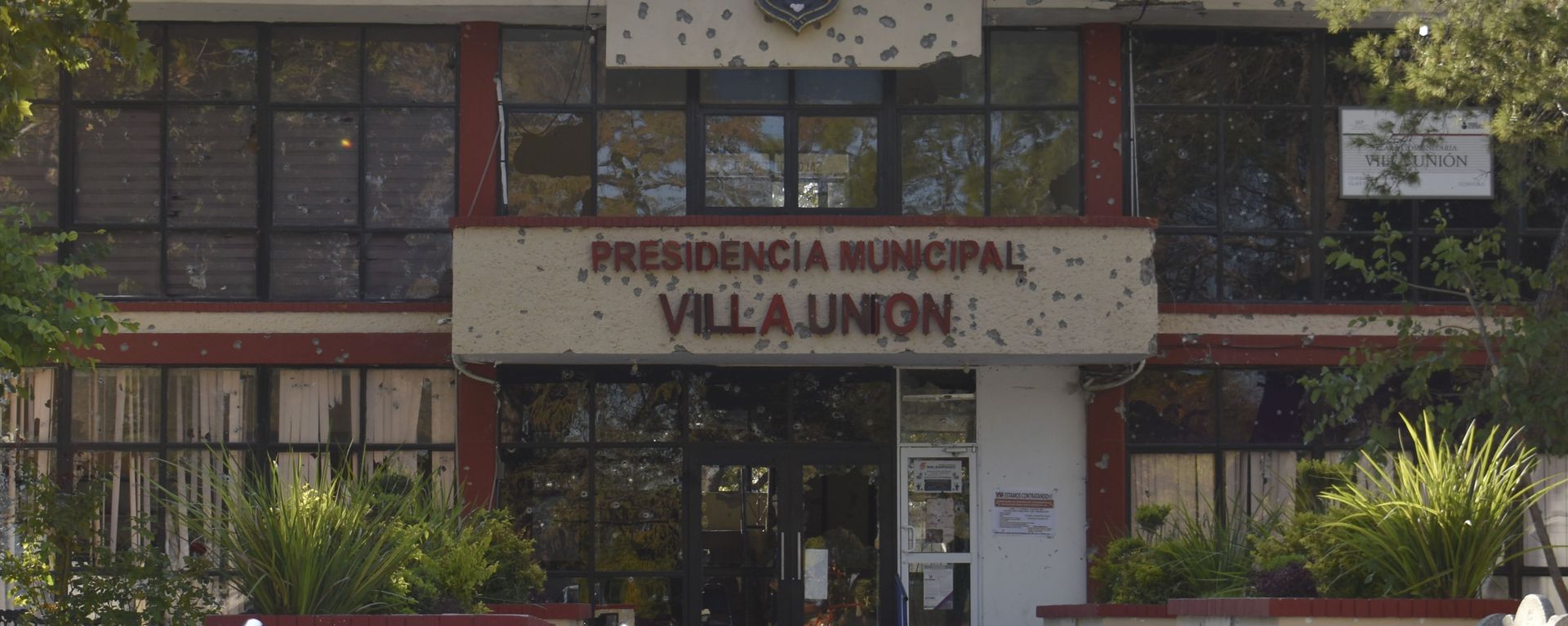 City Hall of Villa Union is Riddled with Bullet Holes City Hall of Villa Union is Riddled with Bullet Holes - Sputnik International, 1920, 23.09.2023