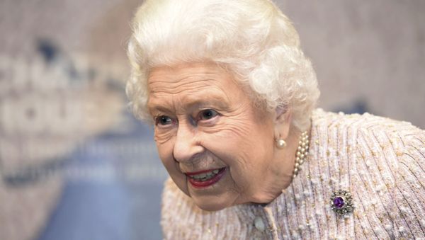 Britain's Queen Elizabeth II smiles as she attends the Royal institute of International Affairs in Chatham House, London - Sputnik International