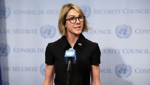 New U.S. Ambassador Kelly Craft talks to the media after attending her first Security Council meeting, at United Nations headquarters, Thursday, Sept. 12, 2019. - Sputnik International