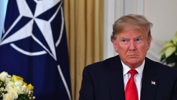US President Donald Trump speaks during his meeting with Nato Secretary General Jens Stoltenberg at Winfield House, London on December 3, 2019. - Sputnik International