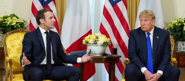 U.S. President Donald Trump looks on as France's President Emmanuel Macron talks, during a meeting ahead of the NATO summit in Watford, in London, Britain, December 3, 2019 U.S. President Donald Trump looks on as France's President Emmanuel Macron talks, during a meeting ahead of the NATO summit in Watford, in London, Britain, December 3, 2019 - Sputnik International