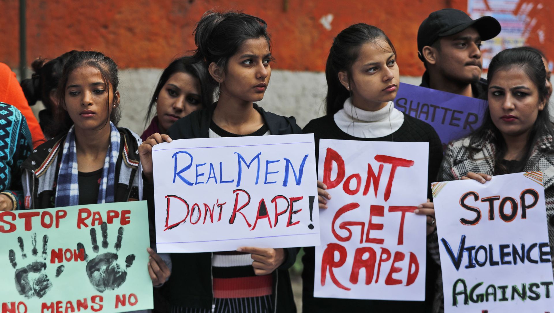 Women activists hold banners and participate in a protest demanding justice in the case of a vet who was gang-raped and killed last week, in New Delhi, India, Tuesday, 3 December 2019. Women activists hold banners and participate in a protest demanding justice in the case of a vet who was gang-raped and killed last week, in New Delhi, India, Tuesday, 3 December 2019. - Sputnik International, 1920, 15.03.2021