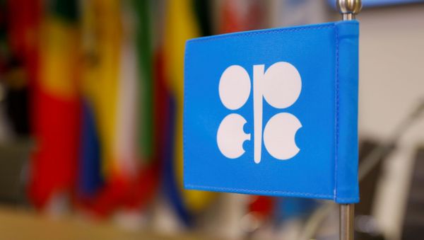  The logo of the Organization of the Petroleum Exporting Countries (OPEC) is seen inside its headquarters in Vienna, Austria, December 7, 2018 - Sputnik International