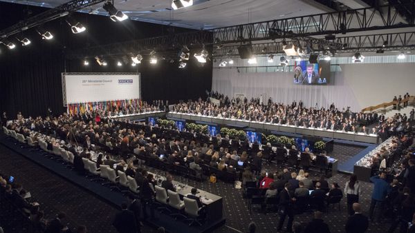 Representatives attend the OSCE, or Organsation for Security and Co-operation in Europe Ministerial Council in Bratislava, Slovakia, Thursday, 5 December 2019 - Sputnik International