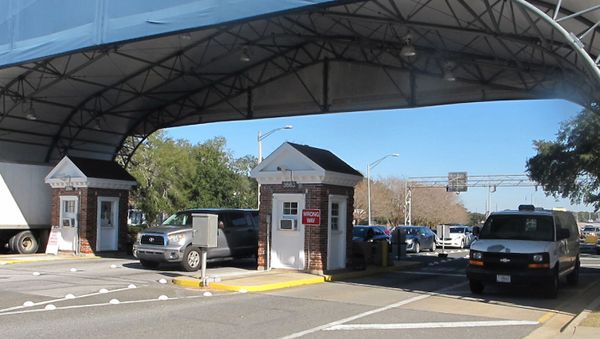 In this Jan. 29, 2016 photo shows the entrance to the Naval Air Base Station in Pensacola, Fla. - Sputnik International