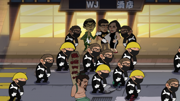 US diplomat Julie Eadh, Joshua Wong, and other figures associated with the Hong Kong anti-government protests are featured in the new video game Everyone Hit the Traitors - Sputnik International
