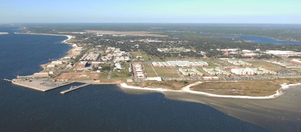 Naval Air Station Pensacola is seen in an aerial view in Pensacola, Florida, U.S. August 14, 2012. Picture taken August 14, 2012. U.S.  - Sputnik International