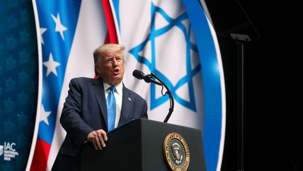 U.S. President Donald Trump delivers remarks at the Israeli American Council National Summit in Hollywood, Florida U.S. President Donald Trump delivers remarks at the Israeli American Council National Summit in Hollywood, Florida - Sputnik International