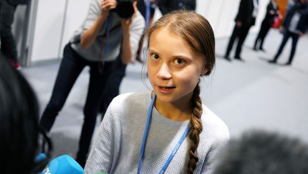 Climate change activist Greta Thunberg speaks to media during COP25 climate summit in Madrid, Spain, December 9, 2019 Climate change activist Greta Thunberg speaks to media during COP25 climate summit in Madrid, Spain, December 9, 2019 - Sputnik International