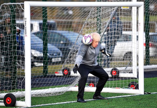 Britain's Prime Minister Boris Johnson attends a warm up before the Hazel Grove United JFC vs Poynton Juniors girls soccer match, as he campaigns in Cheadle Hulme, Britain December 7, 2019 Britain's Prime Minister Boris Johnson attends a warm up before the Hazel Grove United JFC vs Poynton Juniors girls soccer match, as he campaigns in Cheadle Hulme, Britain December 7, 2019 - Sputnik International