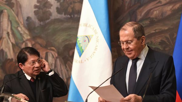 Russian Foreign Minister Sergei Lavrov and Nicaraguan Foreign Minister Denis Moncada - Sputnik International