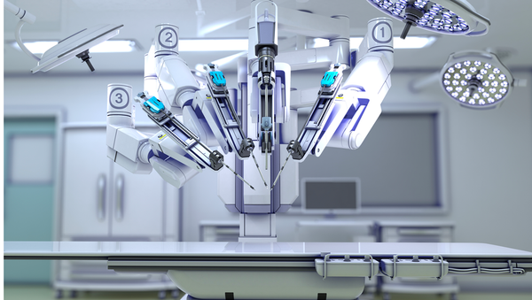First Moscow State Medical University's unique knee surgery robot. - Sputnik International