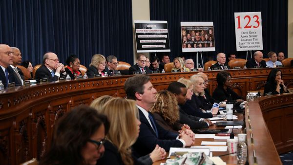 U.S. House Judiciary Committee Chairman Jerrold Nadler (D-NY) presides as the committee votes to approve two articles of impeachment against U.S. President Donald Trump and send them on to the full House of Representatives for consideration on Capitol Hill in Washington, U.S., December 13, 2019. U.S. House Judiciary Committee Chairman Jerrold Nadler (D-NY) presides as the committee votes to approve two articles of impeachment against U.S. President Donald Trump and send them on to the full House of Representatives for consideration on Capitol Hill in Washington, U.S., December 13, 2019. - Sputnik International