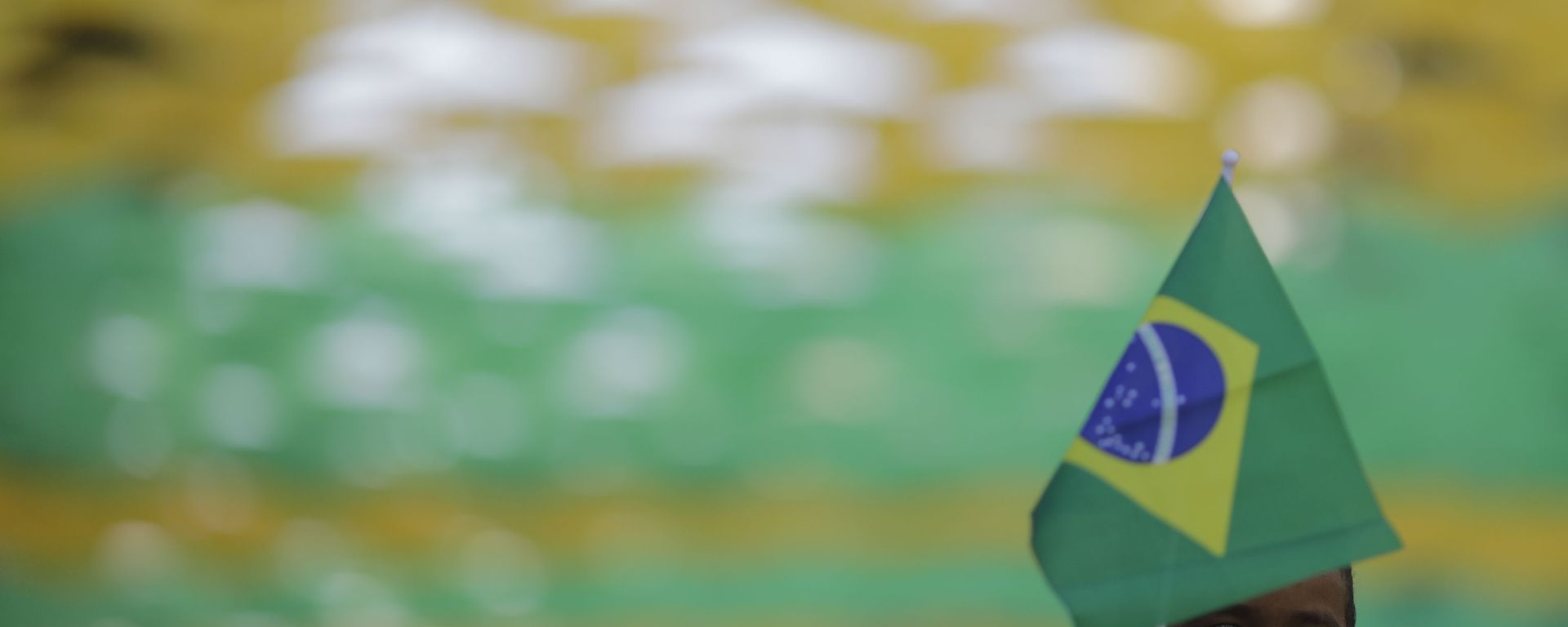 Child Waves a Brazilian Flag Child Waves a Brazilian Flag - Sputnik International, 1920, 20.10.2024