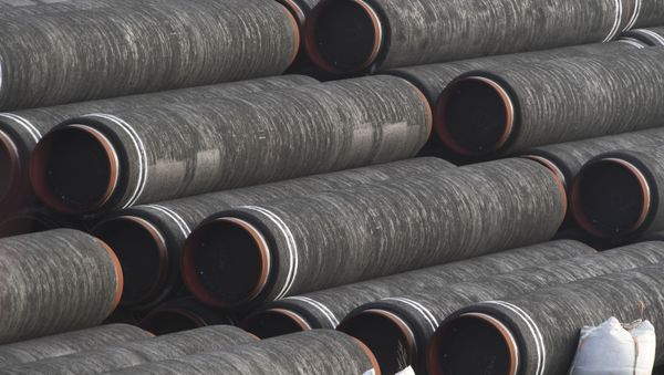 Tubes for the construction of the Nord Stream 2 pipeline - Sputnik International