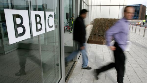 People leave the BBC building, in the corporation's West London headquarters (File) People leave the BBC building, in the corporation's West London headquarters (File) - Sputnik International