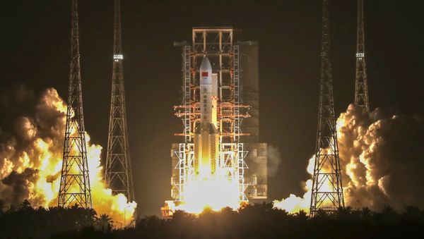 The Long March-5 Y3 rocket, China's largest carrier rocket, takes off from the Wenchang Space Launch Center in Wenchang, Hainan province, China December 27, 2019. China Daily via REUTERS  ATTENTION EDITORS - THIS IMAGE WAS PROVIDED BY A THIRD PARTY. CHINA OUT. - Sputnik International
