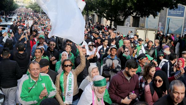 Demonstrators shout slogans during an anti-government rally in Algiers, Algeria December 27, 2019. Demonstrators shout slogans during an anti-government rally in Algiers, Algeria December 27, 2019. - Sputnik International