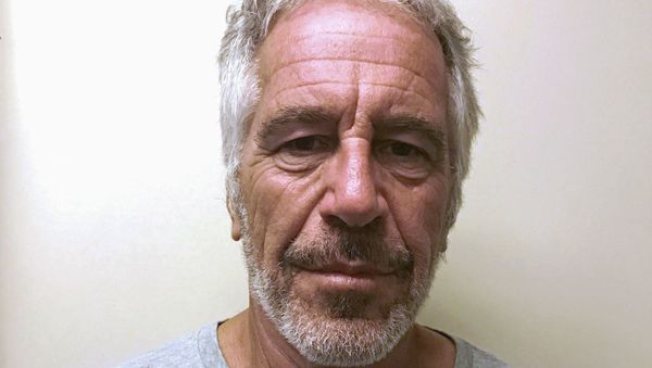 FILE PHOTO: U.S. financier Jeffrey Epstein appears in a photograph taken for the New York State Division of Criminal Justice Services' sex offender registry March 28, 2017 and obtained by Reuters July 10, 2019.  New York State Division of Criminal Justice Services/Handout via REUTERS. THIS IMAGE HAS BEEN SUPPLIED BY A THIRD PARTY. THIS IMAGE WAS PROCESSED BY REUTERS TO ENHANCE QUALITY, AN UNPROCESSED VERSION HAS BEEN PROVIDED SEPARATELY./File Photo - Sputnik International