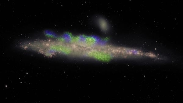 Image of the “Whale Galaxy” (NGC 4631), made with the National Science Foundation’s Karl G. Jansky Very Large Array (VLA) - Sputnik International