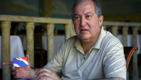 Armenian President Armen Sarkissian - Sputnik International