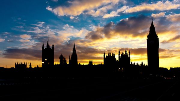Silhouette of the Big Ben and the Parliament House Silhouette of the Big Ben and the Parliament House - Sputnik International