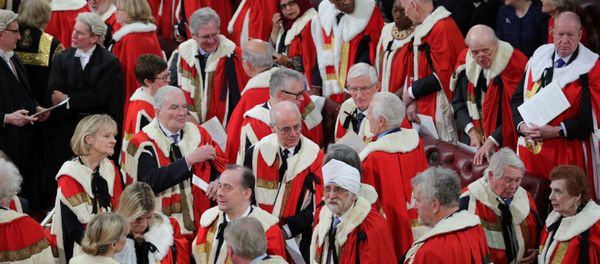 Members of the House of Lords are seen following the State Opening of Parliament ceremony at the Palace of Westminster in London, Britain December 19, 2019. Members of the House of Lords are seen following the State Opening of Parliament ceremony at the Palace of Westminster in London, Britain December 19, 2019. - Sputnik International