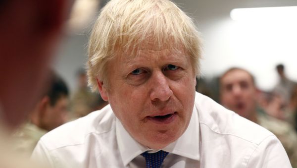 British Prime Minister Boris Johnson visits British troops of the NATO enhanced Forward Presence battle group in Tapa, Estonia December 21, 2019. - Sputnik International