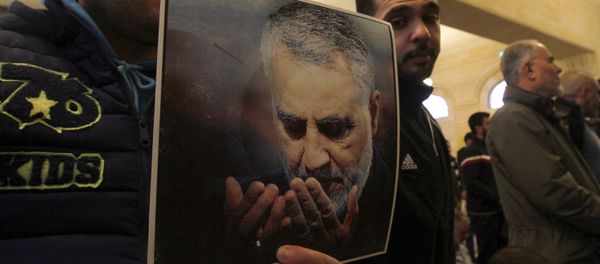 Picture of Slain Iranian Revolutionary Guards Major General Qasem Soleimani - Sputnik International