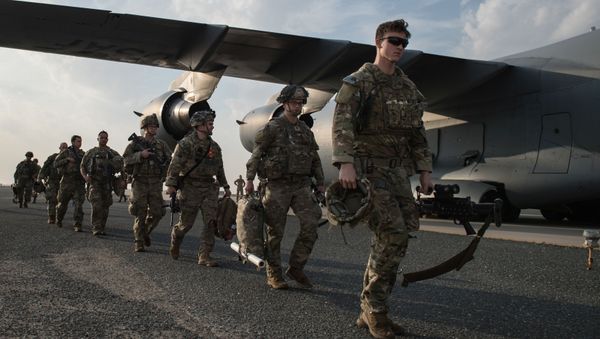 U.S. Army paratroopers from the 82nd Airborne Division arrive at Ali Al Salem Air Base, Kuwait, January 2, 2020 U.S. Army paratroopers from the 82nd Airborne Division arrive at Ali Al Salem Air Base, Kuwait, January 2, 2020 - Sputnik International