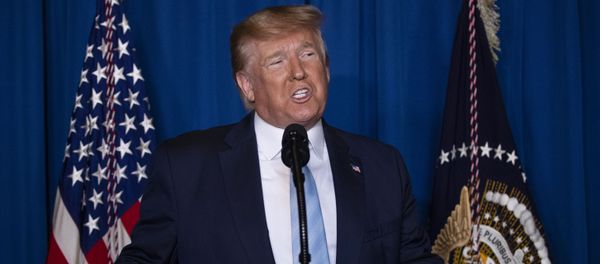 President Donald Trump delivers remarks on Iran, at his Mar-a-Lago property, Friday, Jan. 3, 2020, in Palm Beach, Fla - Sputnik International