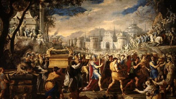 Domenico Gargiulo's David bearing the Ark of testament into Jerusalem Domenico Gargiulo's David bearing the Ark of testament into Jerusalem - Sputnik International