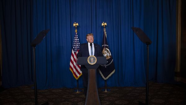Donald Trump delivers remarks on Iran - Sputnik International