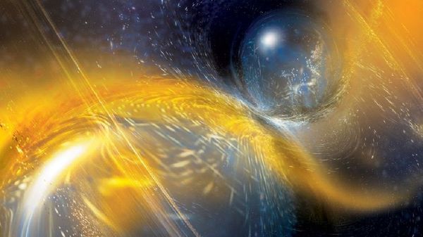 Artist's rendition of a binary neutron star merger. - Sputnik International