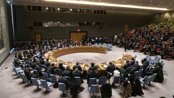 A general view of the Security Council meeting on maintenance of international peace and security and upholding the United Nations Charter - Sputnik International