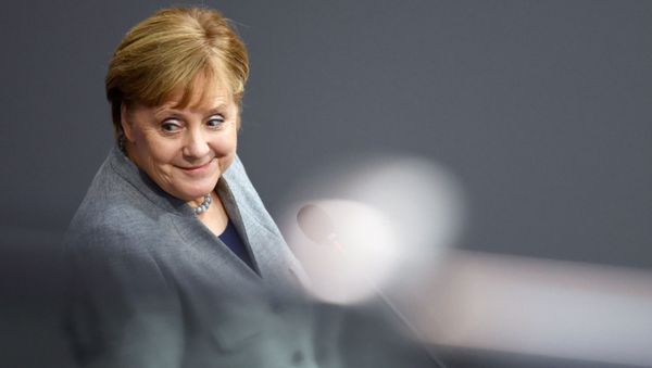 German Chancellor Angela Merkel attends a session of lower house of parliament, the Bundestag, in Berlin, Germany, December 18, 2019 - Sputnik International
