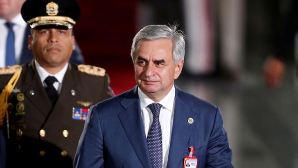 The president of the breakaway Georgian region of Abkhazia, Raul Khajimba, arrives to attend Venezuelan President Nicolas Maduro's ceremonial swearing-in in Caracas, Venezuela January 10, 2019.  - Sputnik International