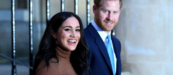 Britain's Prince Harry and his wife Meghan, Duchess of Sussex react as they leave after their visit to Canada House in London, Britain January 7, 2020 Britain's Prince Harry and his wife Meghan, Duchess of Sussex react as they leave after their visit to Canada House in London, Britain January 7, 2020 - Sputnik International