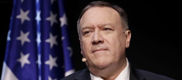 Secretary of State Mike Pompeo pauses while speaking at the Commonwealth Club in San Francisco, Monday, Jan. 13, 2020. Secretary of State Mike Pompeo pauses while speaking at the Commonwealth Club in San Francisco, Monday, Jan. 13, 2020. - Sputnik International