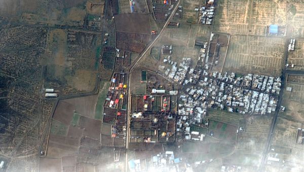 A view shows the area where an Ukraine International Airlines plane crashed after take-off from Iran's Imam Khomeini airport, on the outskirts of Tehran, in this handout Maxar's WorldView-2 satellite image taken January 9, 2020 - Sputnik International