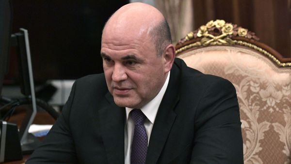 Russia's Tax Service chief Mikhail Mishustin attends a meeting with Russian President in Moscow on January 15, 2020.  - Sputnik International