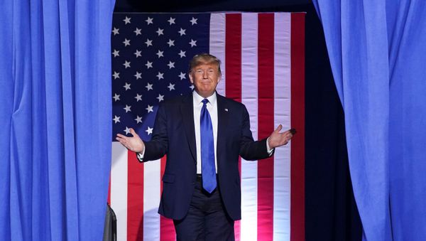 U.S. President Donald Trump arrives for a campaign rally at the University of Wisconsin-Milwaukee, in Milwaukee, Wisconsin, U.S., January 14, 2020.  - Sputnik International