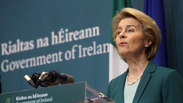 European Commission President Ursula von der Leyen speaks during a news conference at Government Buildings in Dublin, Ireland January 15, 2020.  - Sputnik International