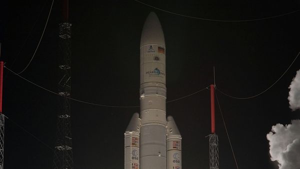 riane 5 rocket blasts off from its launch pad, at the Guiana Space Center, in Kourou French Guiana - Sputnik International