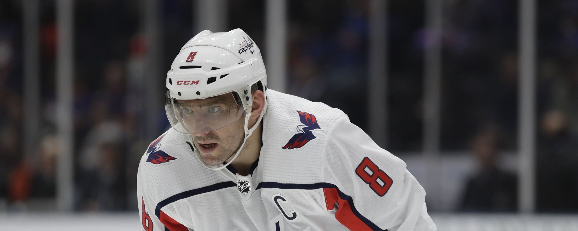 Washington Capitals' Alex Ovechkin (8) during the third period of an NHL hockey game against the New York Islanders Saturday, Jan. 18, 2020, in Uniondale, N.Y. The Capitals won 6-4.  - Sputnik International, 1920, 15.04.2025