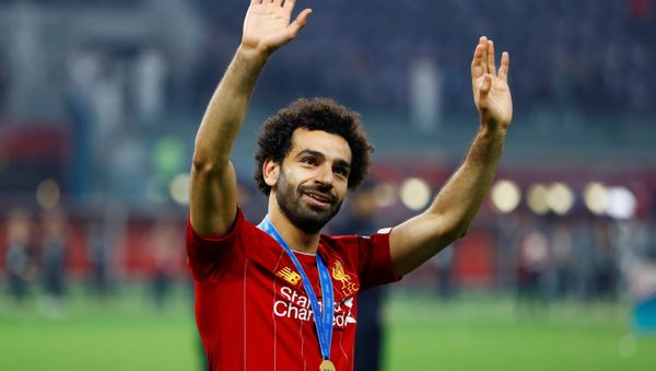  Liverpool's Mohamed Salah celebrates winning the Club World Cup at the Liverpool v Flamengo match at Khalifa International Stadium in Doha, Qatar, 21 December 2019 - Sputnik International
